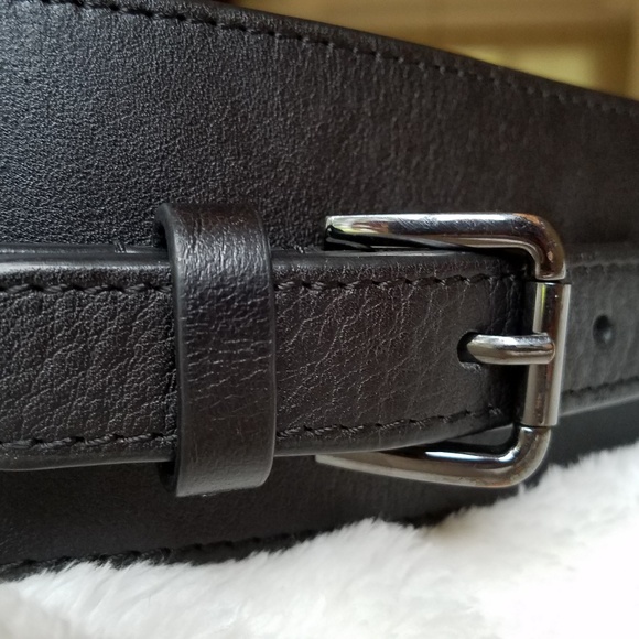 Sold! BCBGMaxAzria black waist belt - Picture 2 of 8